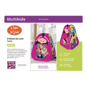 Barraca Portátil Show Da Luna Fácil Montagem 33cm-BR1826-29786