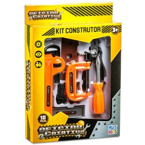 Kit Construtor Oficina Criativa Com 10 Peças