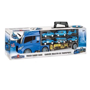 Caminhão Maleta Polícia Express Wheels Azul Com Acessórios-BR1842-94144