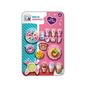 Kit Sobremesa Blister Creative Fun Com 23 Peças