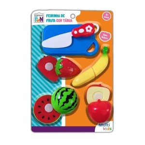 Kit Frutinhas Feirinha Creative Fun Com 4 Frutas Com Velcro