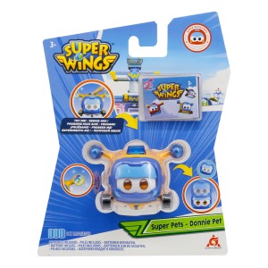 Mini Boneco Super Wings Donnie Com Luz E Diferentes Expressões-BR1888-21838