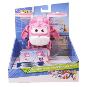 Boneco Transformável Super Wings Supercharged Dizzy