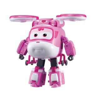 Boneco Transformável Super Wings Supercharged Dizzy Com Luz