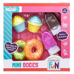 Kit Mini Doces Creative Fun Monta E Desmonta Com 6 Peças