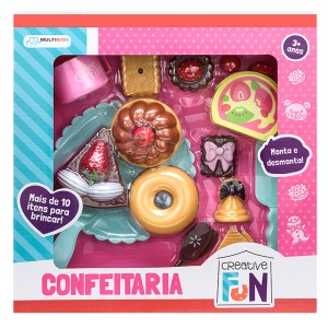 Kit Confeitaria Creative Fun Monta E Desmonta Com 12 Peças