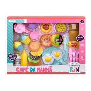 Kit Café Da Manhã Creative Fun Monta E Desmonta Com 28 Peças