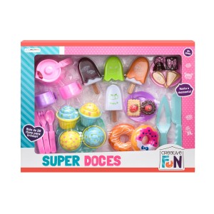 Kit Super Doces Creative Fun Monta E Desmonta Com 27 Peças