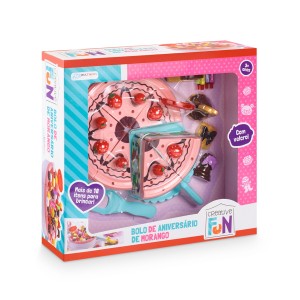 Kit Doces Bolo De Morango Creative Fun Com Velcro