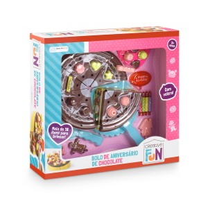 Kit Doces Bolo De Chocolate Creative Fun Com Velcro