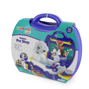 Maleta Workshop Jr Pet Shop Com 16 Itens - Br772-BR772-30279