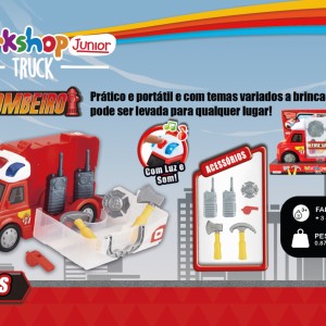 Caminhão Bombeiro 6 Peças Com Acessórios-BR898-78764