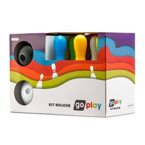 Kit Boliche Go Play Com 6 Pinos Coloridos E 2 Bolas