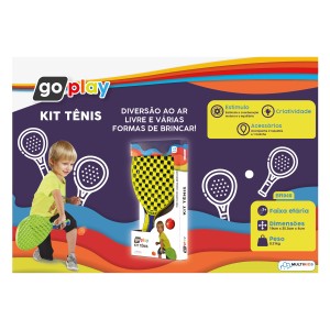 Go Play Kit Tenis Com 2 Raquetes E Bolin - Br949-BR949-11891