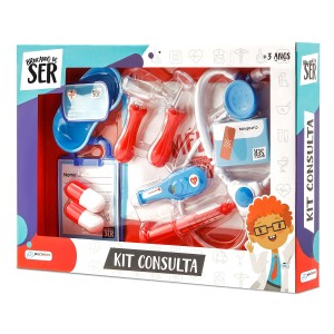 Kit Médico Consulta Brincando De Ser 12 Peças