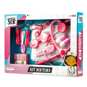 Kit Médica Doutora Brincando De Ser 12 Peças